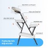 FDW Massage Chair Portable Tattoo Chair Folding Height Adjustable 3” Thick Sponge Light Weight Therapy Chairs Spa Chairs - 2 of 4