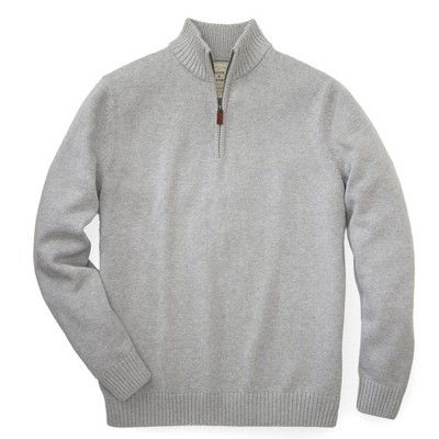 Hope & Henry Mens' Half Zip Pullover Sweater (grey Half Zip, Small ...