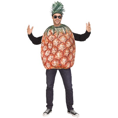 Fun World Adult  Pineapple Costume - One Size Fits Most - Multicolored