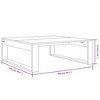 vidaXL Smoked Oak Rectangular Coffee Table - Modern Engineered Wood Accent Table for Living Room/Lounge - 39.4"x39.4"x13.8" - 4 of 4