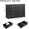 QingMoon Large 8 Drawer Dresser, Wood Storage Dresser with Gold Handles and Sturdy Frame for Living Room, Bedroom - 4 of 4