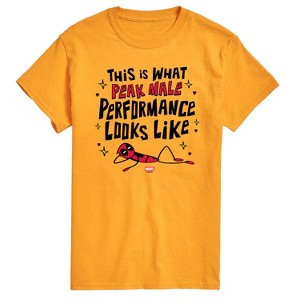 Men's - Marvel - Deadpool Peak Male Performance Short Sleeve Graphic T-Shirt - 1 of 3