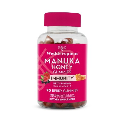 Wedderspoon Manuka Honey Immunity Gummies - Mixed Berry - 90ct