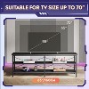GALAXHERO TV Stand for 65-70 inch TV with LED Lights, Gaming Entertainment Center with Storage, Industrial TV Console for Living Room, Black - 3 of 4