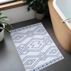 Modern Washable Geometric Area Rug Low Pile Non Slip Floor Carpet Non Shedding Stain Resistant Decorative Mat - 3 of 4