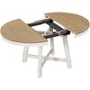 Dexmalle Antique White Farmhouse Round Extendable Dining Table with 16" Leaf - 4 of 4
