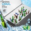 VINGLI 80qt Rolling Ice Chest on Wheels, Patio Cooler Bar Drink Cooler Cart, Beverage Pool with Bottle Opener,Water Pipe - 3 of 4