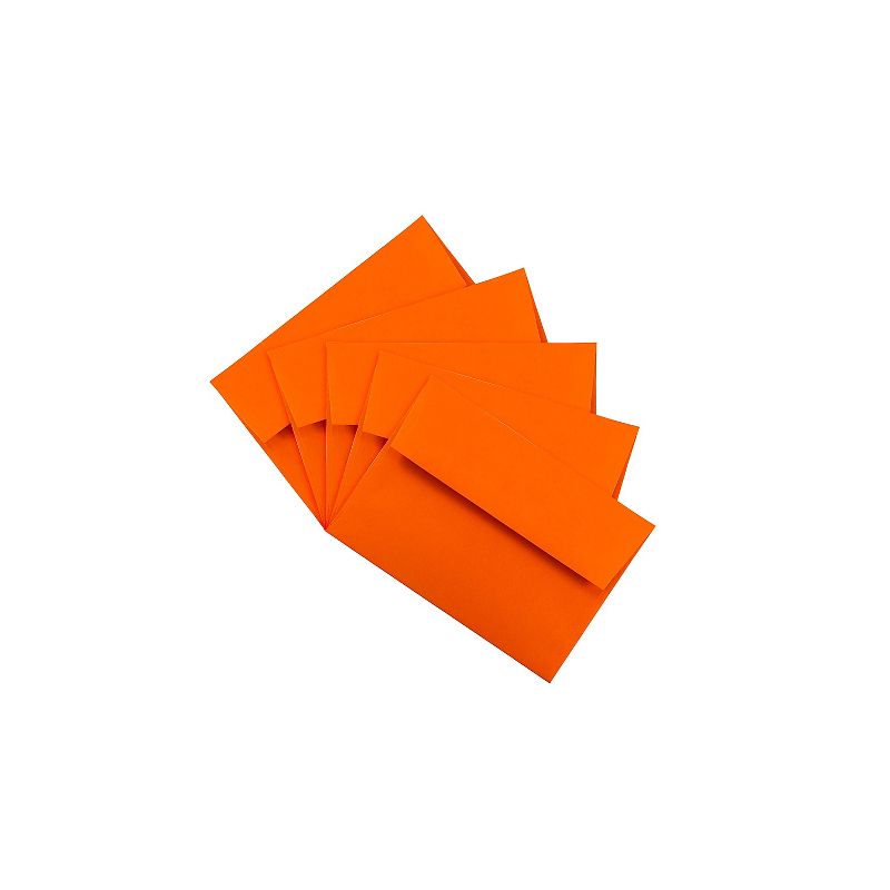 JAM Paper A6 Colored Invitation Envelopes 4.75 x 6.5 Orange Recycled 15905, 3 of 5