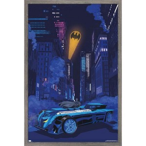 Trends International DC Comics - Batman - Skyline Bat Signal Framed Wall Poster Prints - 1 of 4