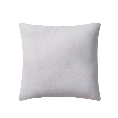 Dublin 18" White Cotton Cable Knit Cozy Square Throw Pillow