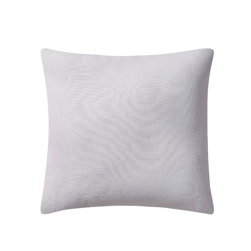 18&#34;x18&#34; Dublin Cable Knit Square Throw Pillow White - VCNY, 5 of 9