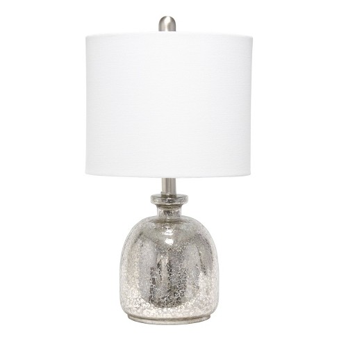 Artichoke 25.5 in. Mercury Silver Glass Table Lamp (Set of 2)