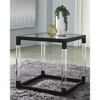 Signature Design by Ashley Contemporary Nallynx End Table  Metallic Gray - 2 of 4
