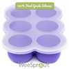 WeeSprout Silicone Freezer Tray w/ Clip on Lid Perfect Food Storage Container for Homemade Baby Food - 3 of 4