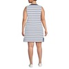 Lands' End Women's Cotton Jersey Notch Neck Dress with Soutache - 2 of 4