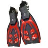 Hawaii Divers Deep Sea Adult Snorkel Set – Red (Unisex) - S/M - 3 of 3