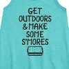 Girls' - Instant Message - Get Outdoors & Make S'mores Graphic Sleeveless Aline Dress - 2 of 4