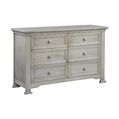 Baby Cache Windsor 6 Drawer Double Dresser Ash Gray Target