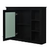 NicBex Modern Wall-Mounted Bathroom Storage Cabinet, Mirror with 6 Adjustable Open Shelves, Space-Saving Mirror Medicine Cabinet for Toiletries - 4 of 4