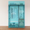 Kumasinova Acacia Wood Clothes Rack with Shelves,Garment Rack with 2 Wicker Drawers,Coat Rack with 4 Hooks,Freestanding Coat Racks for Bedroom - 4 of 4