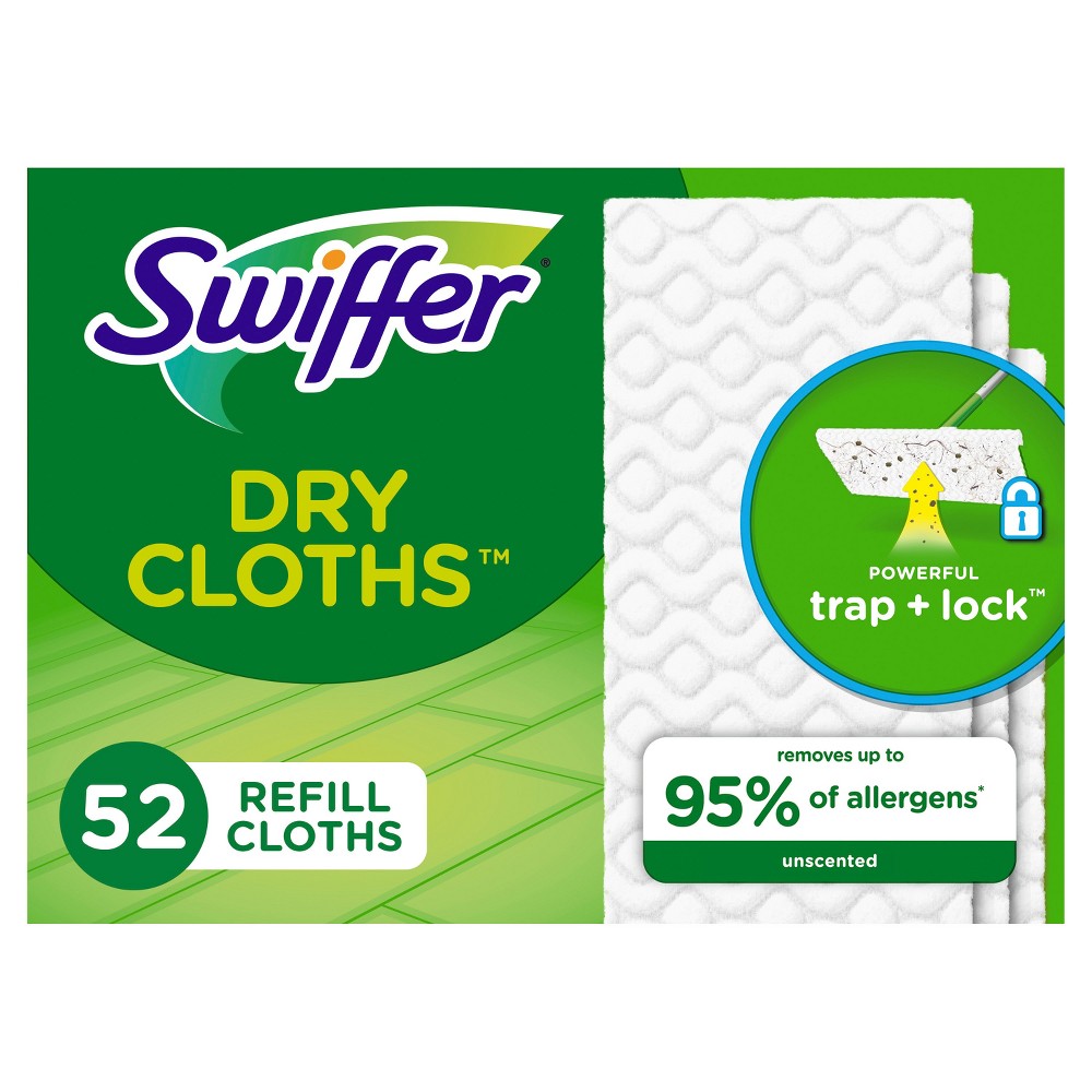 Swiffer Sweeper Dry Sweeping Cloths - Unscented - 52ct