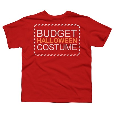 Boy's Design By Humans Budget Halloween By rock3tman T-Shirt