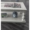NicBex Rustic Antique Coffee Table with Plank Style Tabletop & Column Turned Legs,Rectangular Center Table for Living Room - 4 of 4