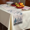 Unique Bargains Christmas Table Runner Black White 72"x13" 1 Pc - 2 of 4