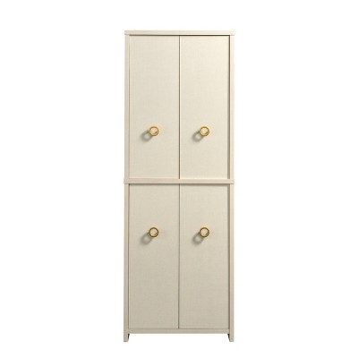 Sauder Grand Coast Storage Cabinet Dove Linen