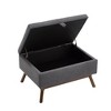 NicBex Square Storage Ottoman for Bedroom,Modern Storage Bench with Solid Wood Frame,Ottoman for Living Room,Bedroom,Entryway - 4 of 4
