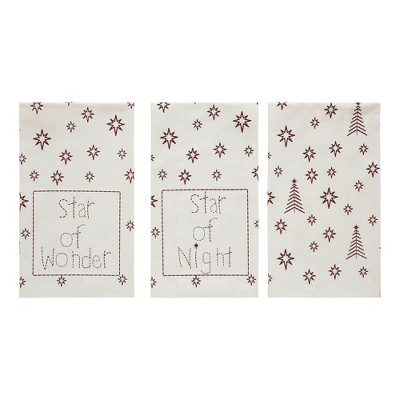 Star of Wonder Tea Towel Set of 3 19x28