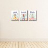 Big Dot of Happiness Let's Be Fairies - Fairy Garden Kids Bathroom Rules Wall Art - 7.5 x 10 inches - Set of 3 Signs - Wash, Brush, Flush - 3 of 4