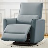 Swivel Rocking Recliner Chair, Manual Recliner Glider with Lumbar Support & Faux Leather Upholstery, Living Room,Bedroom,Nursery, Home Theater - 3 of 4