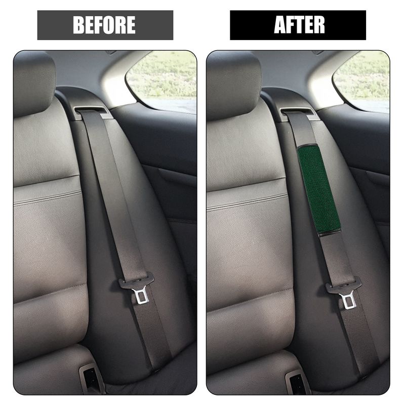 Unique Bargains Car Seat Belt Protector Pads 9.65" Length 2 Pcs, 3 of 7