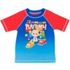 CoComelon Tomtom JJ Cody Nico Mochi Wally Short Sleeve Rash Guard Swim Shirt & Swim Trunks Bathing Suit - 3 of 4