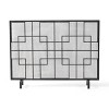 Dorothy Modern Single PanelIron Fire Screen Safety Screen Decorative Scroll Spark Guard Cover-Christopher Knight Home - 2 of 4