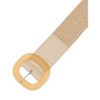 INSPIRE CHIC Women Woven Wide Stretch Straw Rattan Plastic Buckle Elastic Belts 1Pc - 2 of 4
