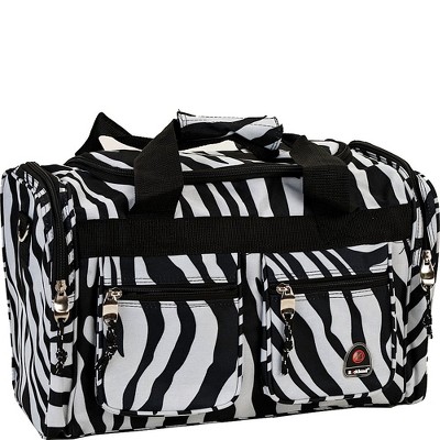 Rockland Duffel Bag Zebra 19"