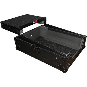 ProX XS-M12LT ATA Style Flight Road Case with Wheels and Sliding Laptop Shelf for 12 in. DJ Mixers - 1 of 4