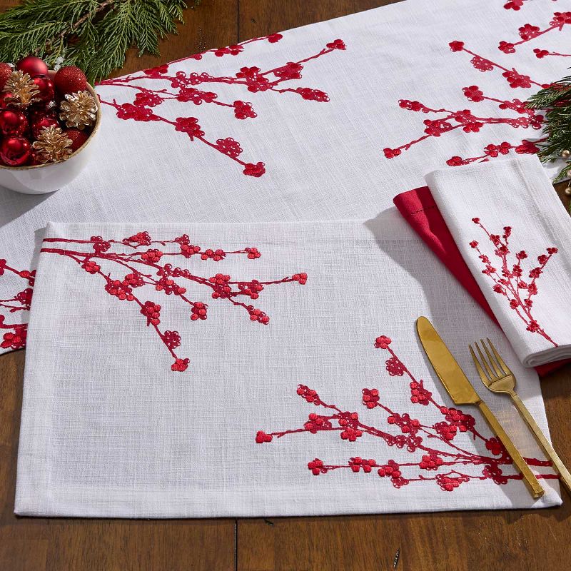 Patricia Heaton Home Berry Elegance Placemat Set of 4, 2 of 4
