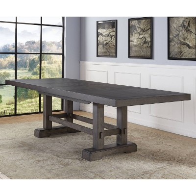 Dusky Cedar Extendable Farmhouse Dining Table for Ten