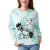 Hello Kitty & Friends Rainbow & Group Shot Crew Neck Long Sleeve Blue Women's Oversized Reversible Pullover Sweatshirt - 4 of 4