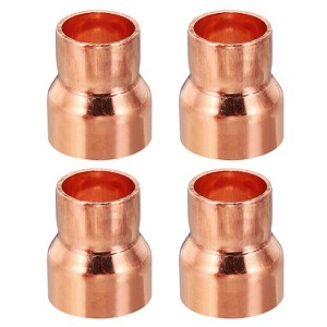 Unique Bargains Sweat Solder Connection Copper Reducing Coupling Pressure Plumb Fittings 4 Pcs - 1 of 4