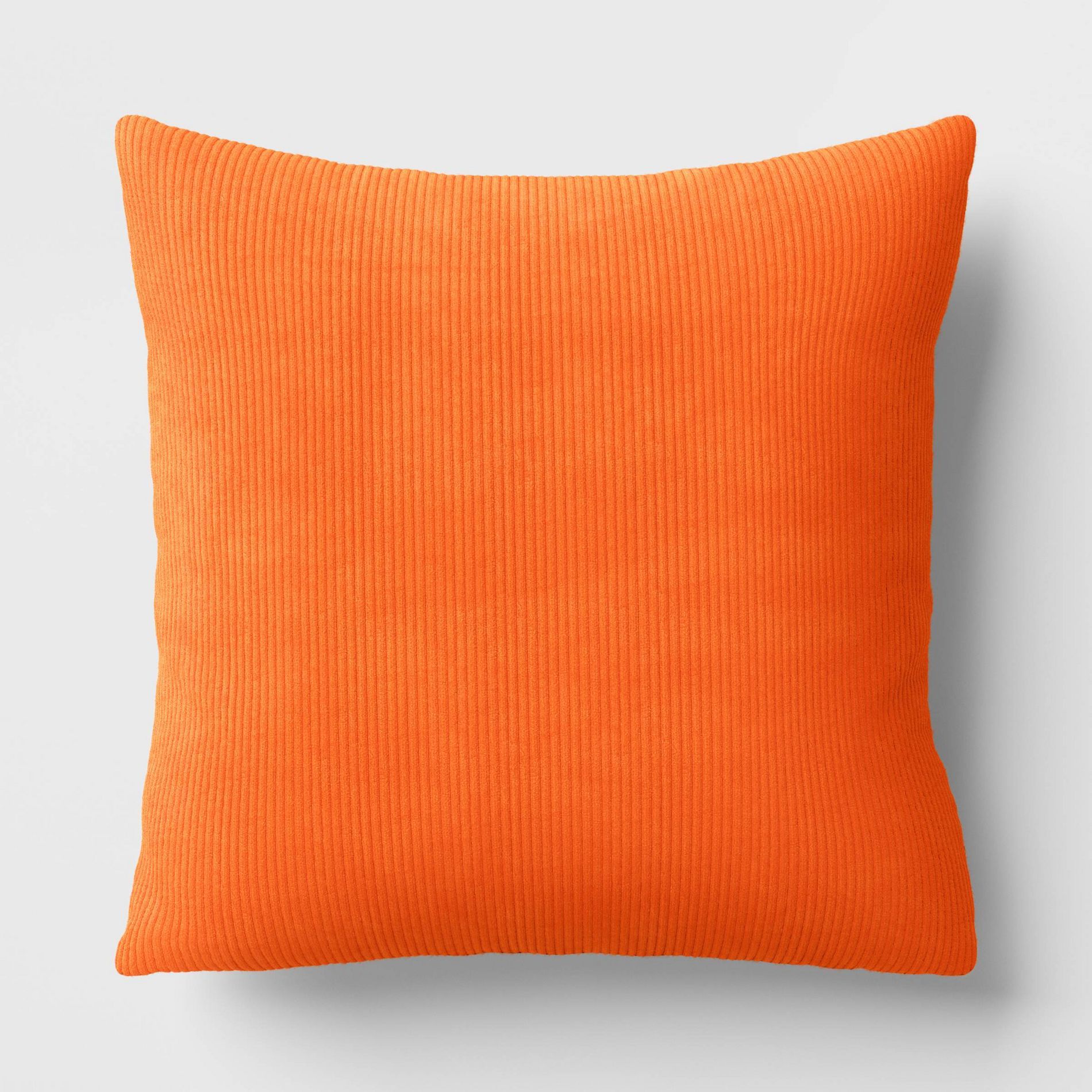 16" x 16" The Corduroy Collection Square Throw Pillow Orange - Room Essentials™