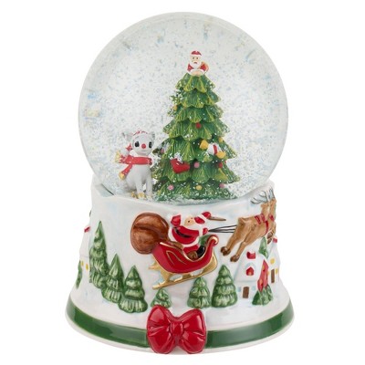 Spode Christmas Tree 6.5" Musical Rudolph the Red-Nosed Reindeer® Snow Globe,6.5 Inch