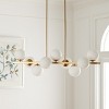 Imara 9 Light 13" Height Adjustable Chandelier - CHA7006 - Brass - Safavieh - 3 of 4