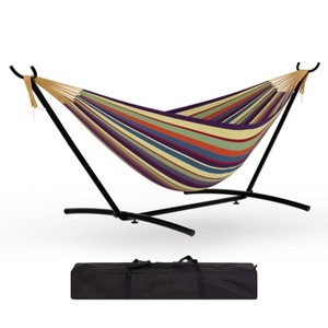 Garvee Instant-Setup 2-Person Hammock with Reinforced Steel Frame ¨C Portable Outdoor Lounger for Garden, Camping & Beach - 1 of 4