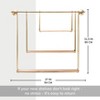 MH London Amersham 31.5" Industrial Solid Wood and Metal Floating Wall Shelf - 4 of 4