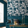 Aspen Teal Leaves Trail Paste the Wall Wallpaper - 2 of 4