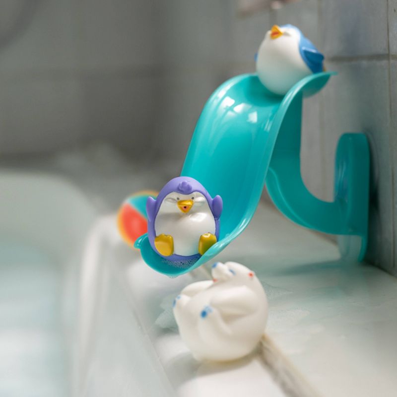 Nuby Penguin Slide with 3 Squirters, 4 of 8